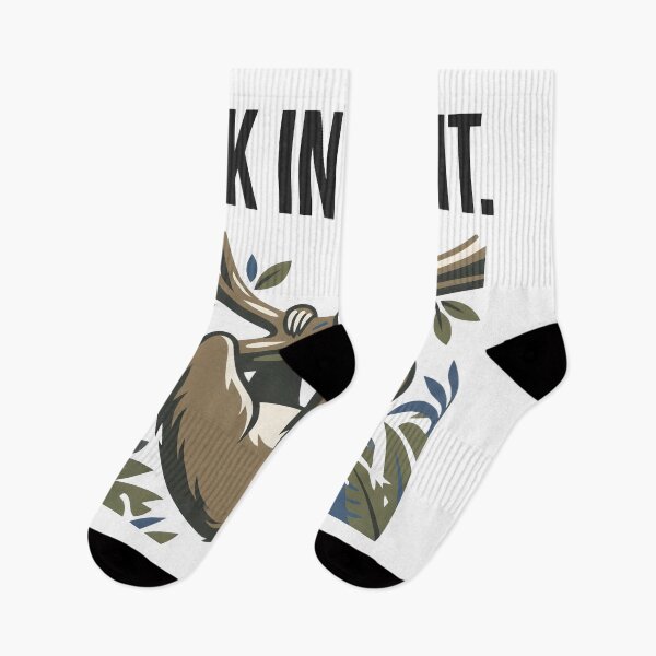 Item preview, AFC In Spirit Sloth Hanging Funny Lazy Animal Design designed and sold by StickerNestYou.