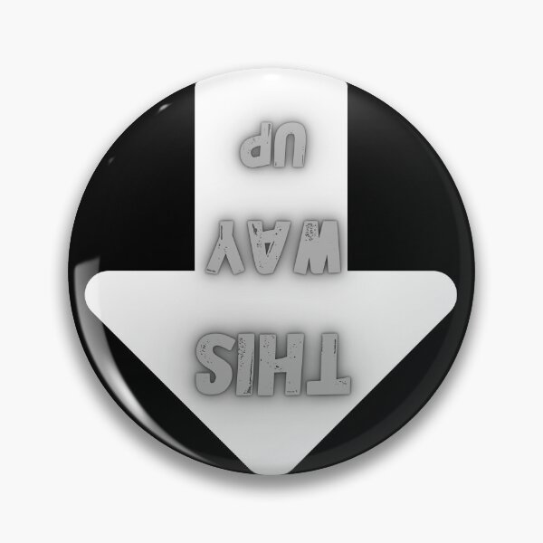 Item preview, This Way Up – Upside Down Arrow Graphic designed and sold by Snedsdigital.