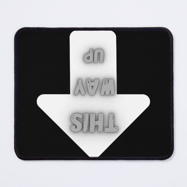 Item preview, This Way Up – Upside Down Arrow Graphic designed and sold by Snedsdigital.