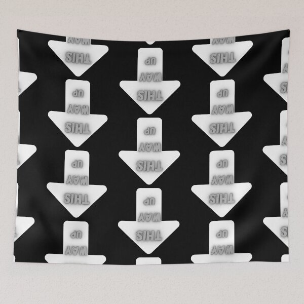 Item preview, This Way Up – Upside Down Arrow Graphic designed and sold by Snedsdigital.