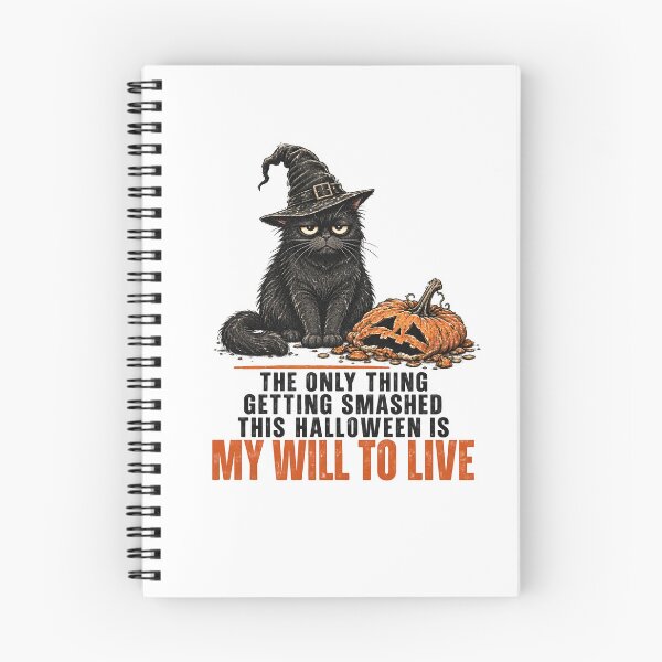 Item preview, Witch Hat Only Thing Getting Smashed Halloween Cat designed and sold by LASTIQUE-dd.