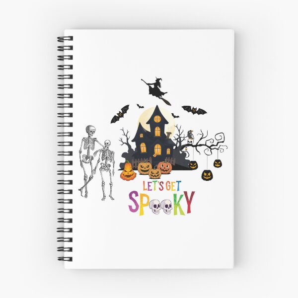 Item preview, Lets Get Spooky Haunted House Skeletons Jack O Lanterns designed and sold by Noviyastudio.