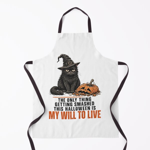 Item preview, Witch Hat Only Thing Getting Smashed Halloween Cat designed and sold by LASTIQUE-dd.