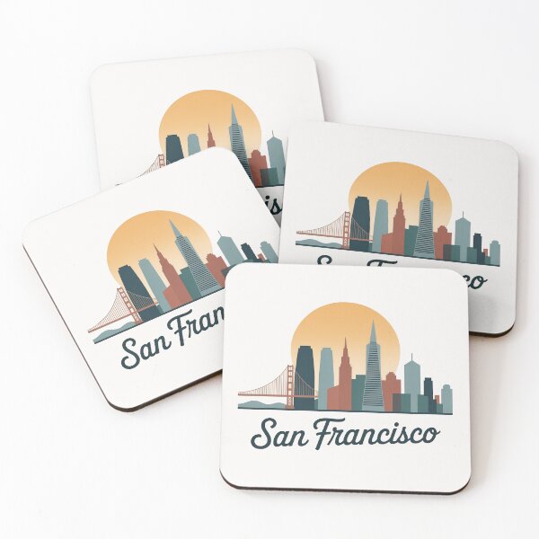 Item preview, Los Angeles Skyline Silhouette Design - Retro Gift for Travel Lover designed and sold by MoonSkyArt.