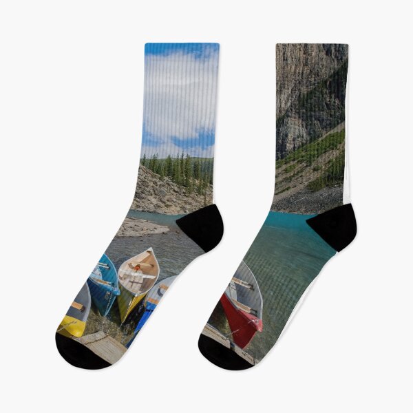 Item preview, Canoes on Moraine Lake designed and sold by Gerard Fornarotto.