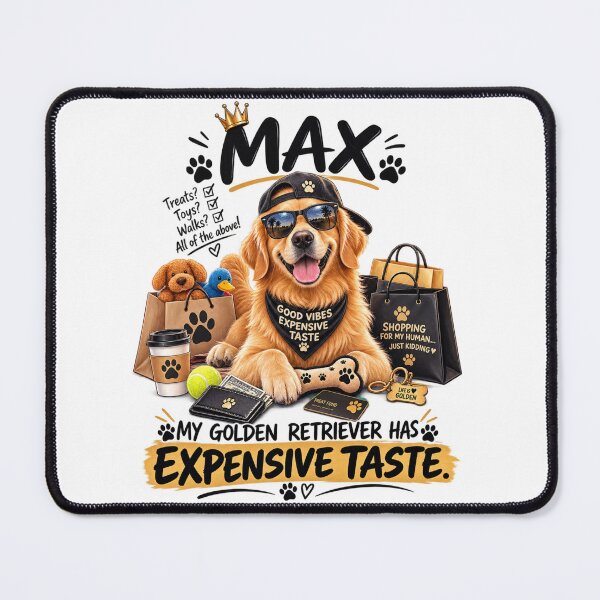 Item preview, Golden Retriever Expensive Taste Funny Dog Shirt designed and sold by FurryPrintLab-FurryPrintLabDesign.