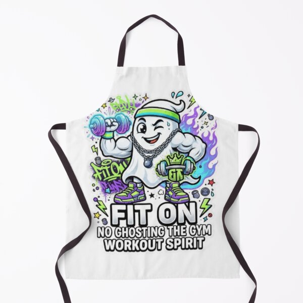 Item preview, FIT ON Gym Ghost – Funny Ghost Fitness Workout Halloween Streetwear T-Shirt designed and sold by Fit On.