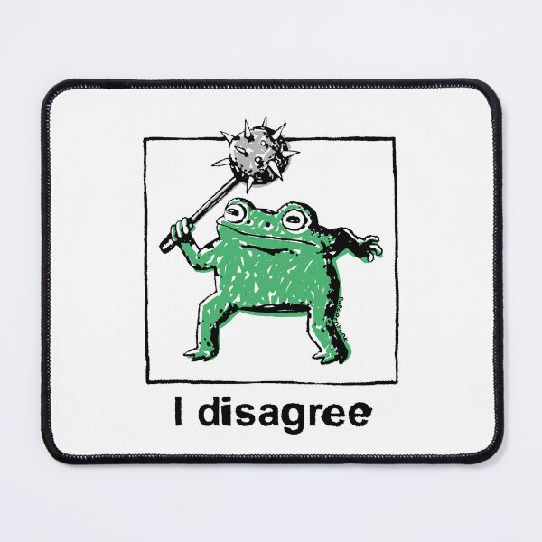 Item preview, I disagree frog designed and sold by PopcornpunkART.