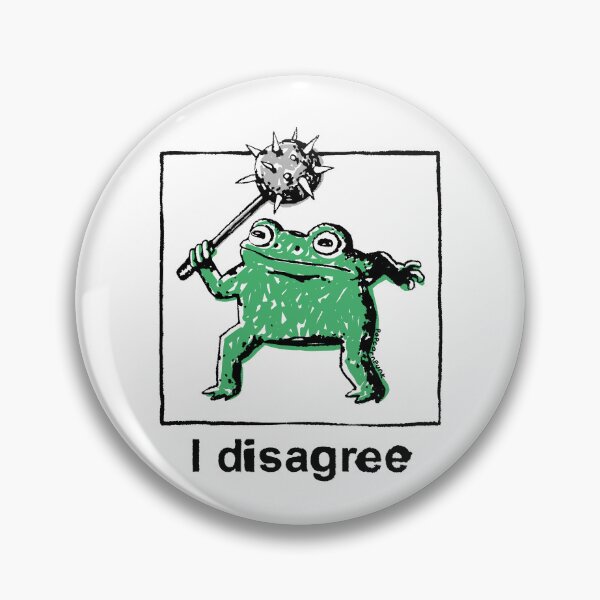 Item preview, I disagree frog designed and sold by PopcornpunkART.