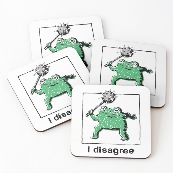 Item preview, I disagree frog designed and sold by PopcornpunkART.