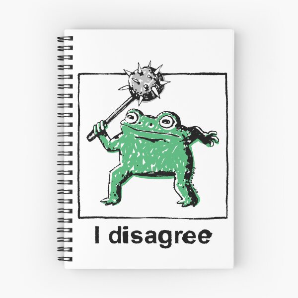 Item preview, I disagree frog designed and sold by PopcornpunkART.