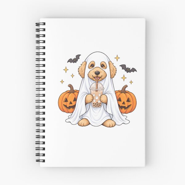 Item preview, Goldendoodle Ghost And Boba Cute Halloween Dog designed and sold by LASTIQUE-dd.