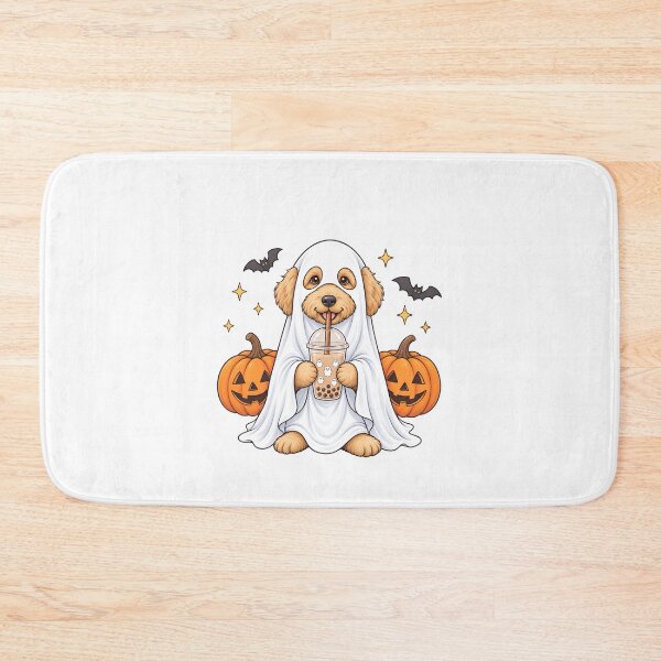 Item preview, Goldendoodle Ghost And Boba Cute Halloween Dog designed and sold by LASTIQUE-dd.