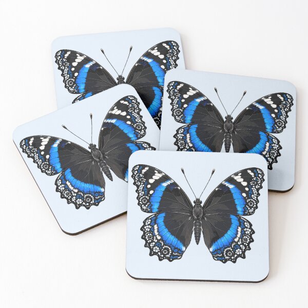 Item preview, Laced blue-banded eggfly butterfly designed and sold by etherElric.