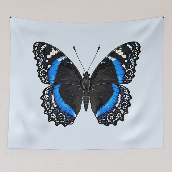 Item preview, Laced blue-banded eggfly butterfly designed and sold by etherElric.