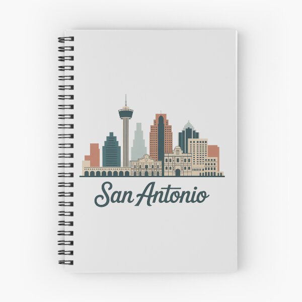 Item preview, San Antonio Skyline Silhouette Design - Retro Gift for Travel Lover designed and sold by MoonSkyArt.