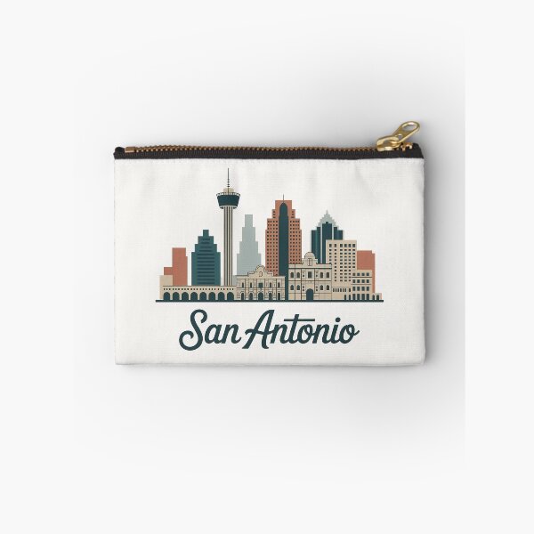 Item preview, San Antonio Skyline Silhouette Design - Retro Gift for Travel Lover designed and sold by MoonSkyArt.