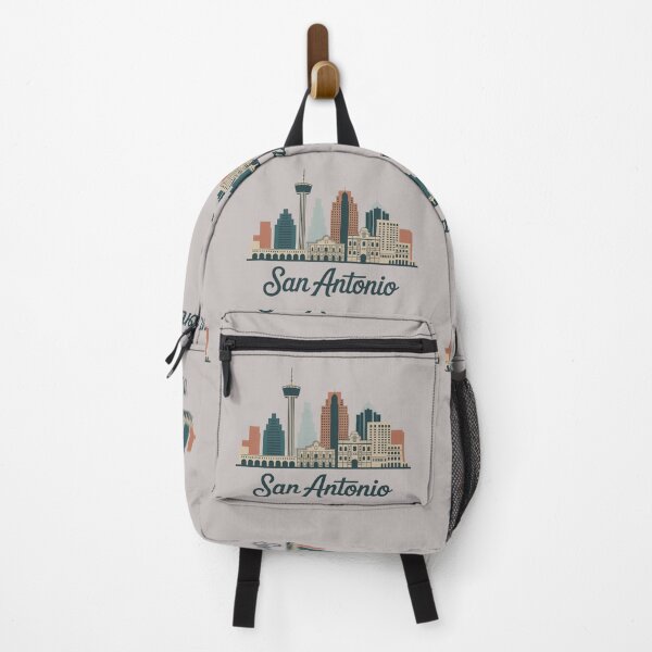 Item preview, San Antonio Skyline Silhouette Design - Retro Gift for Travel Lover designed and sold by MoonSkyArt.