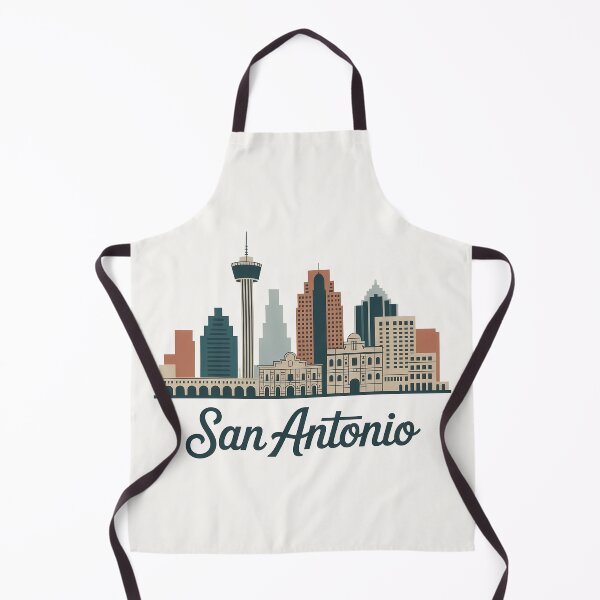 Item preview, San Antonio Skyline Silhouette Design - Retro Gift for Travel Lover designed and sold by MoonSkyArt.