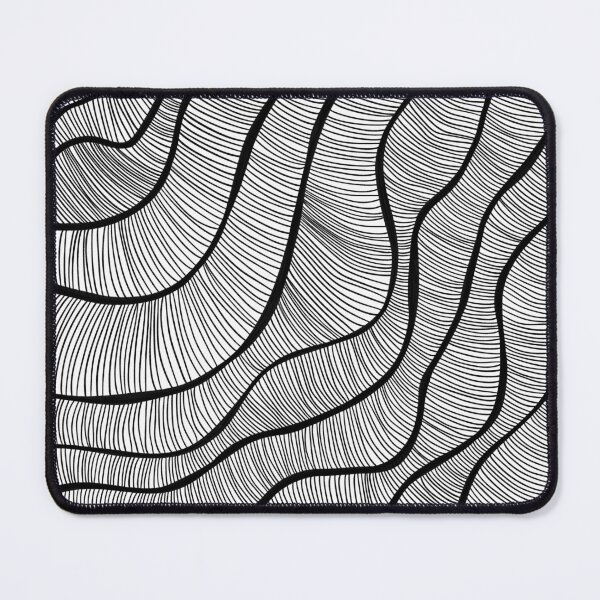 Item preview, Abstract Wavy Optical Line Art Pattern designed and sold by IriArt-Designs.