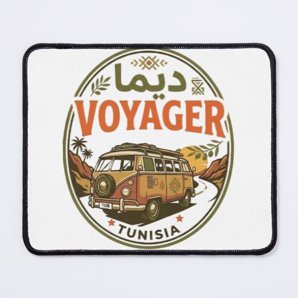 Item preview, Dima Voyager Tunisia - Retro Outdoor Travel Van Vintage Badge designed and sold by Salma.Store.