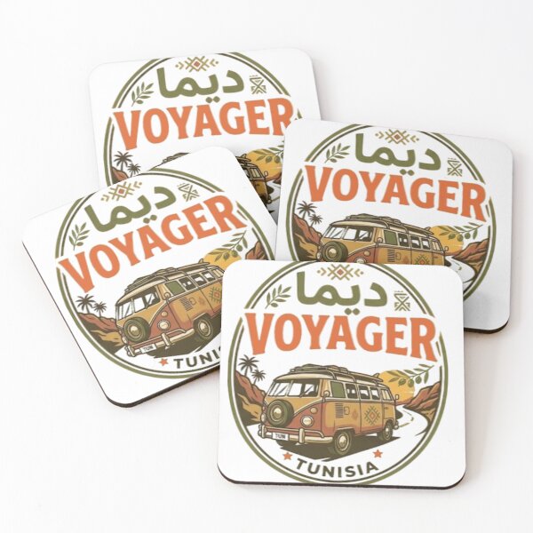 Item preview, Dima Voyager Tunisia - Retro Outdoor Travel Van Vintage Badge designed and sold by Salma.Store.