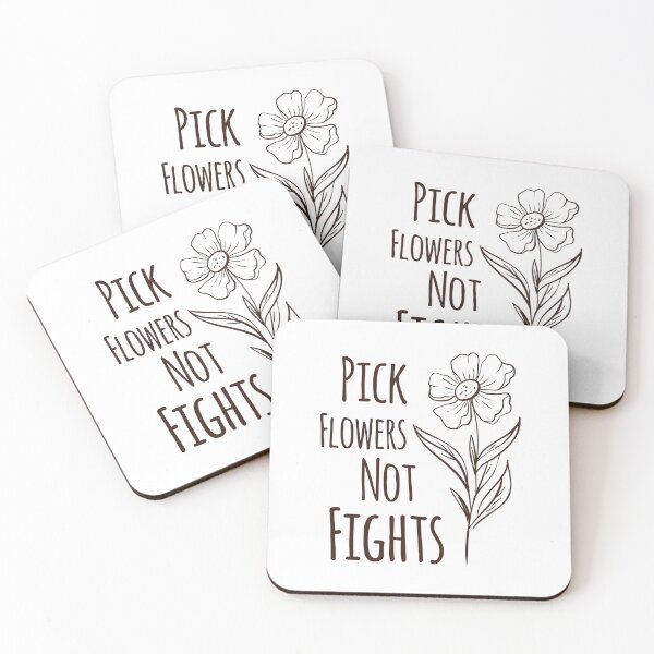 Item preview, Pick Flowers Not Fights designed and sold by SimonFernando.