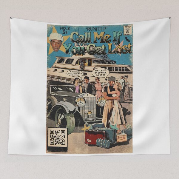 Item preview, Comic Vintage Call Me If You Get Lost Runitup Poster designed and sold by kurgelhipo.