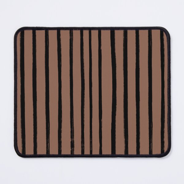Item preview, Brown with Black Brush Stroke Stripes Pattern designed and sold by OneThreeSix.