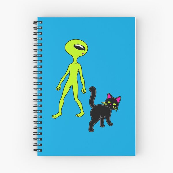 Item preview, Alien Meets Black Cat designed and sold by HoloInverse.