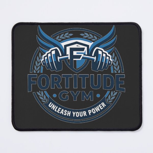 Item preview, Fortitude Gym Barbell Shield Logo T-Shirt - Fitness & Weightlifting Apparel designed and sold by StrongEveryDayStore.