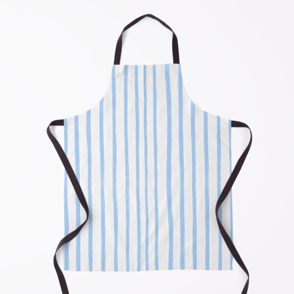 Item preview, Blue Brush Stroke Stripes Pattern on White designed and sold by OneThreeSix.
