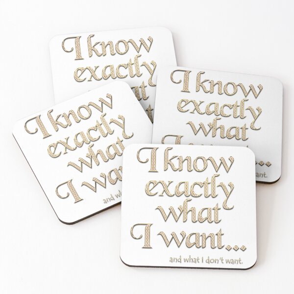 Item preview, I know exactly what I want - 2 designed and sold by Yamy Morrell Art and Design.