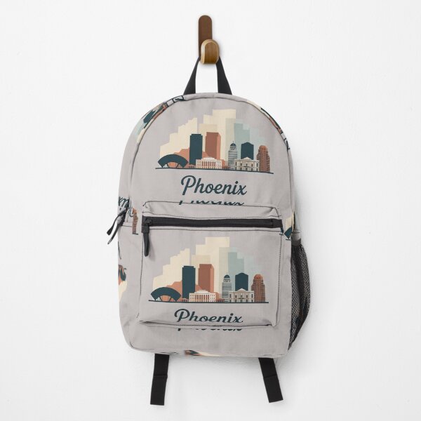Item preview, Phoenix Skyline Silhouette Design - Retro Gift for Travel Lover designed and sold by MoonSkyArt.
