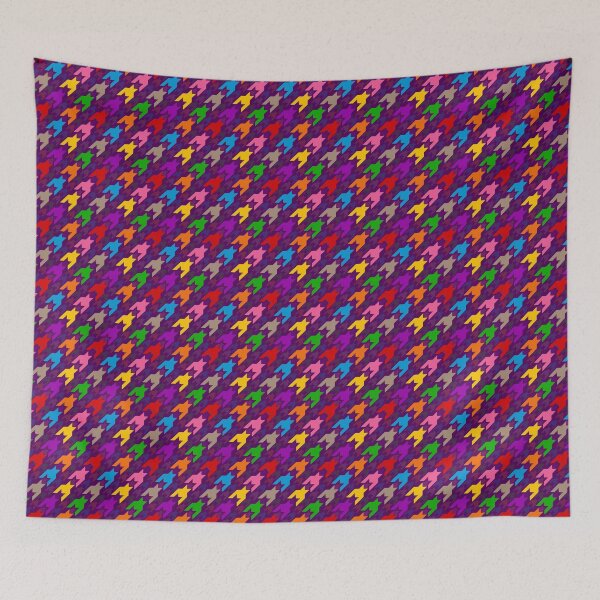 Item preview, Colorful Houndstooth Plaid Check Purple  designed and sold by PatternTitan.