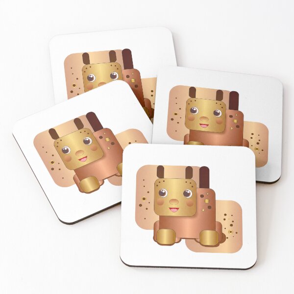 Item preview, Cubi Warm Glow – Golden Character Design designed and sold by Herzbaumatelier.