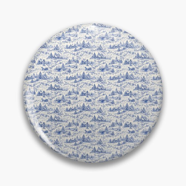 Item preview, Cobalt Blue Winter Christmas Village Toile Tissue Paper designed and sold by sadedream.