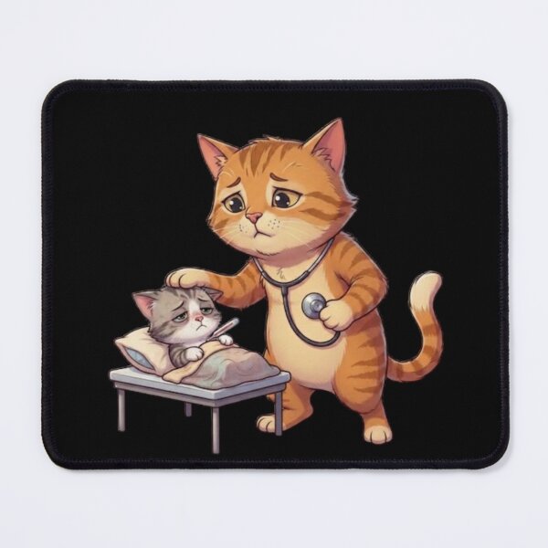 Item preview, The Little Purr-fect Patient - Cute Cat Doctor designed and sold by zaoroo shop.
