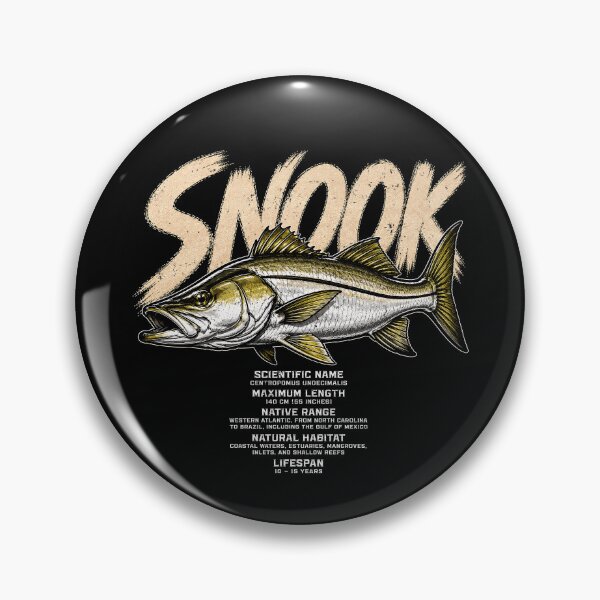 Item preview, Snook Fish Illustration with Scientific Details designed and sold by rafaeltto.
