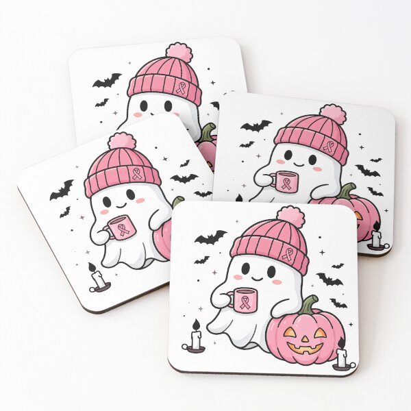 Item preview, Pink Ghost Breast Cancer Awareness Halloween Support designed and sold by w66aboo.