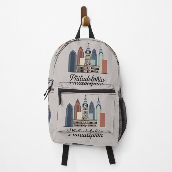 Item preview, Philadelphia Skyline Silhouette Design - Retro Gift for Travel Lover designed and sold by MoonSkyArt.