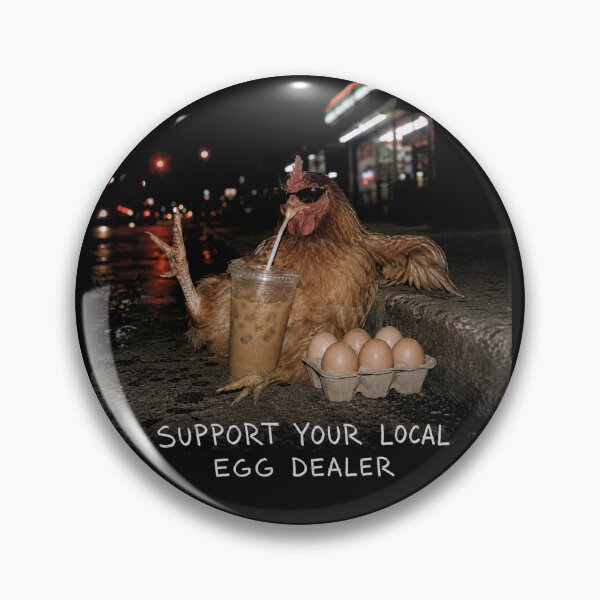 Item preview, Support Your Local Egg Dealer Cool Chicken Iced Coffee Funny Design designed and sold by will freed18.