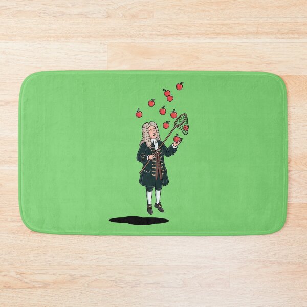 Item preview, Isaac Newton Defying Gravity Floating Apples Net Physics Science Humor Art designed and sold by Rare By Hero.