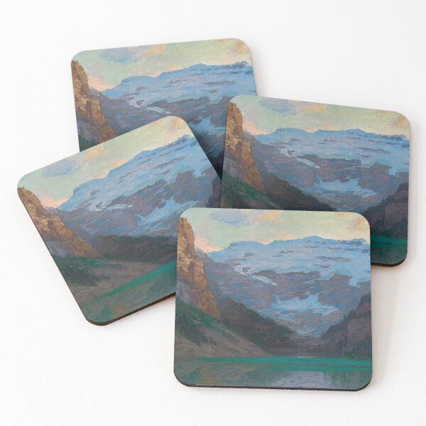 Item preview, The Last Rays coastal mountain landscape painting by Edward Henry Potthast designed and sold by Jéanpaul  Ferro.