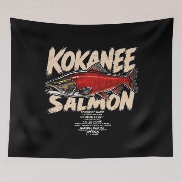 Item preview, Kokanee Salmon Vintage Illustration designed and sold by rafaeltto.