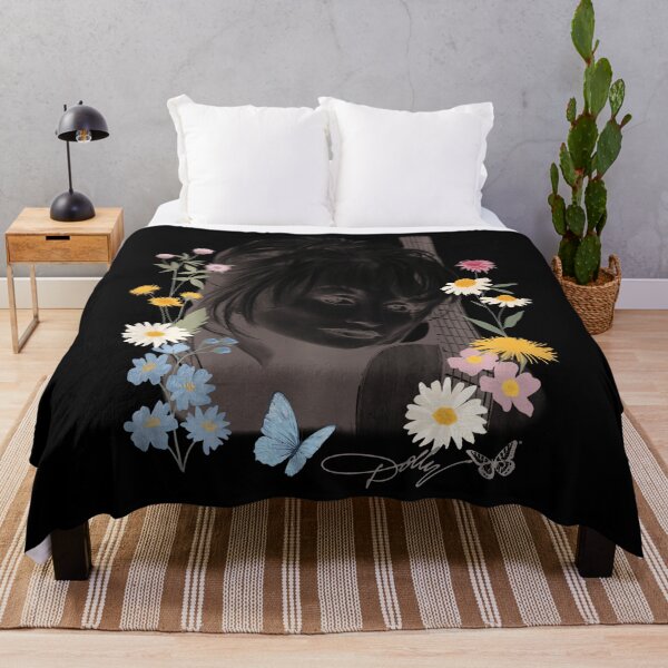 Item preview, Dolly Parton Flowers Butterflies Signature Country Legend designed and sold by LouisaOReilly.