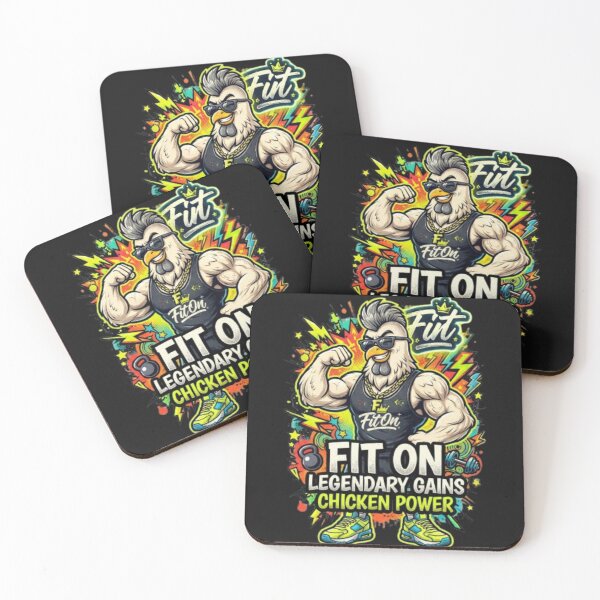 Item preview, FIT ON Cool Chicken Gym Boss – Funny Chicken Fitness Streetwear T-Shirt designed and sold by Fit On.