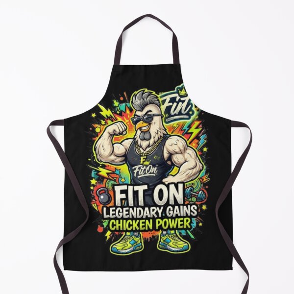 Item preview, FIT ON Cool Chicken Gym Boss – Funny Chicken Fitness Streetwear T-Shirt designed and sold by Fit On.