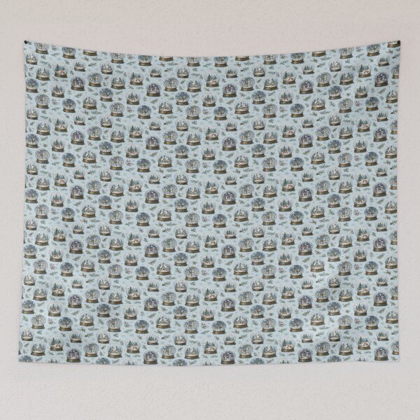 Item preview, Vintage Snow Globe Winter Wonderland Christmas Tissue Paper designed and sold by sadedream.