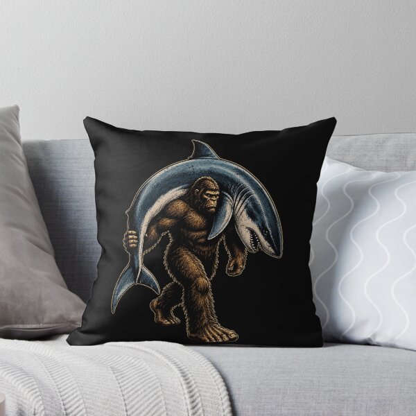 Item preview, bigfoot carrying a shark graphic design designed and sold by rafaeltto.